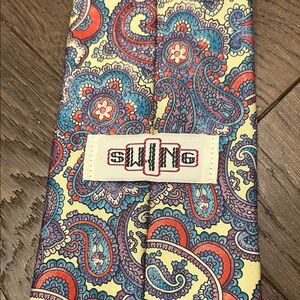 Vintage Swing Silk Paisley Tie